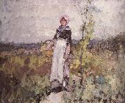 Nicolae Grigorescu French peasant Woman in the Vineyard Spain oil painting artist